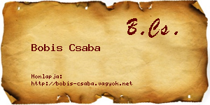 Bobis Csaba névjegykártya